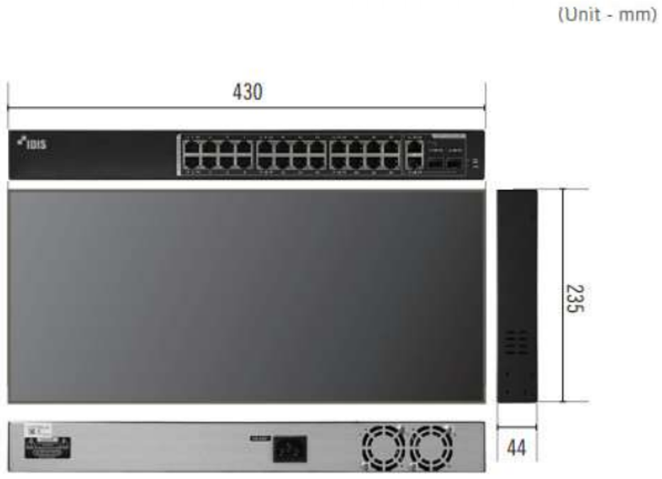  DH-2026PF - IDIS DirectIP PoE Switch, 24 poorten 